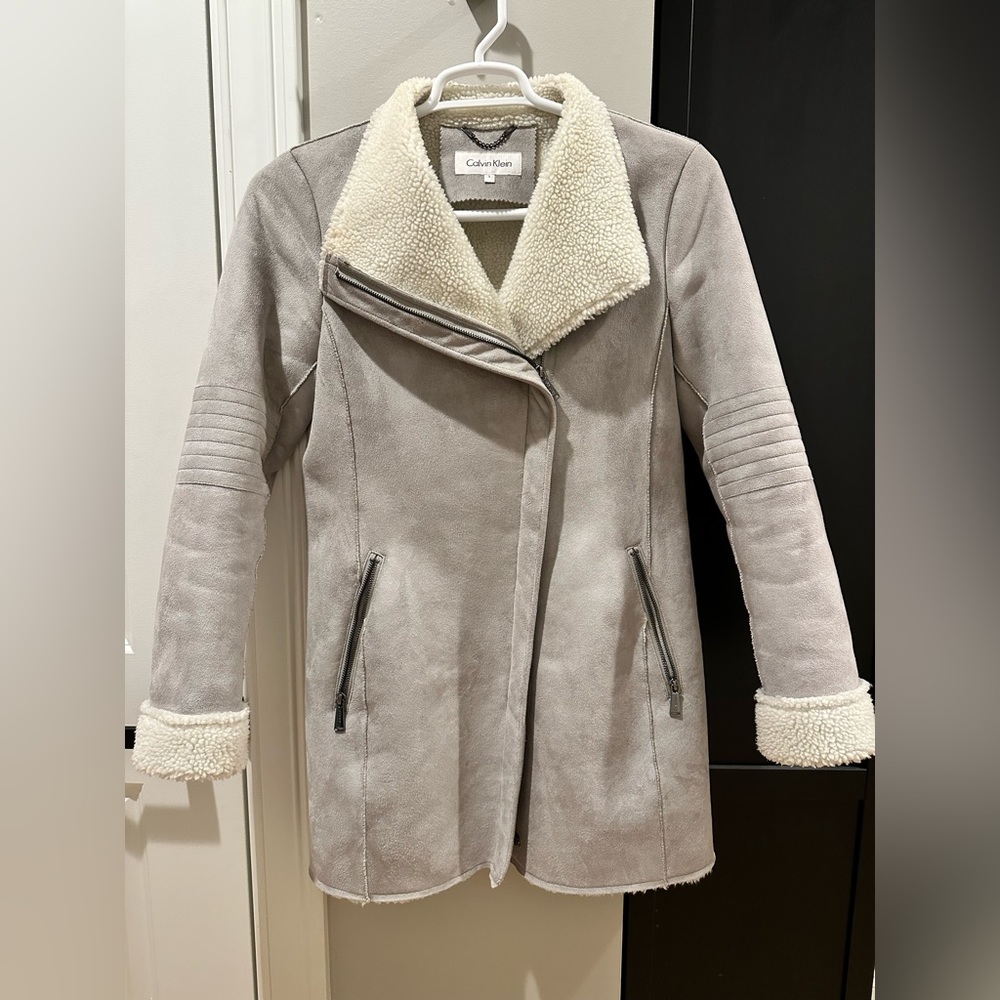 Calvin Klein Faux Fur Coat